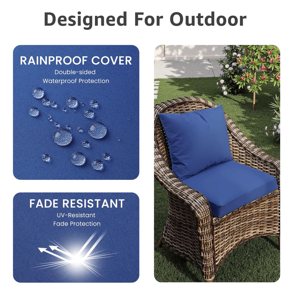 PatioGlow side profile showing two-inch thickness for comfortable support