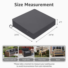 PatioGlow primer plano de la textura Oxford resistente al desvanecimiento y agua
