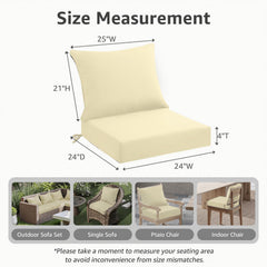 PatioGlow cushion tied to outdoor chair showing secure fit and anti-slip benefit