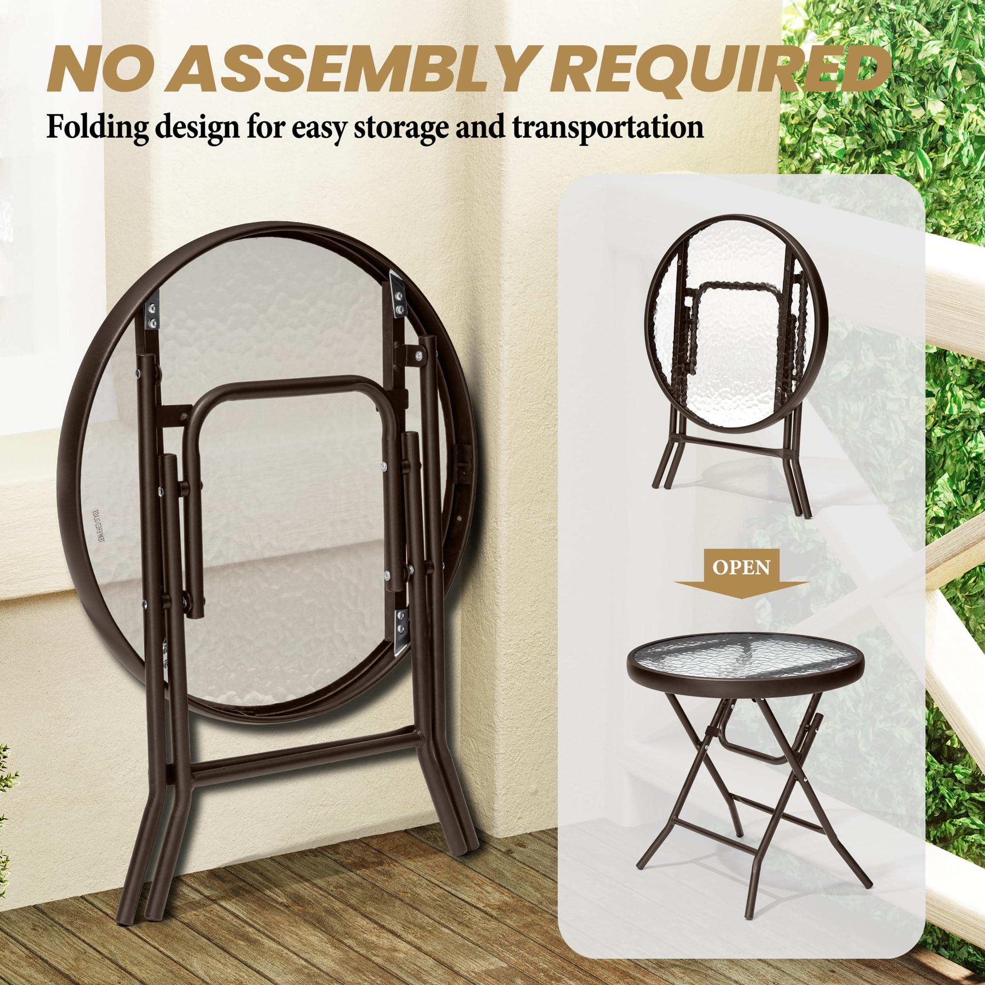 PATIOHIT powder-coated frame detail highlighting rust-resistant finish