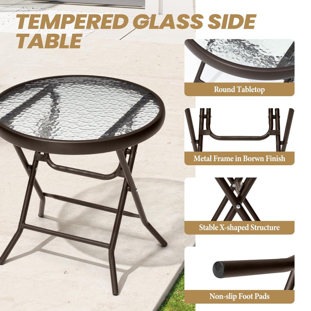 PATIOHIT table in patio setting providing extra serving surface for gatherings