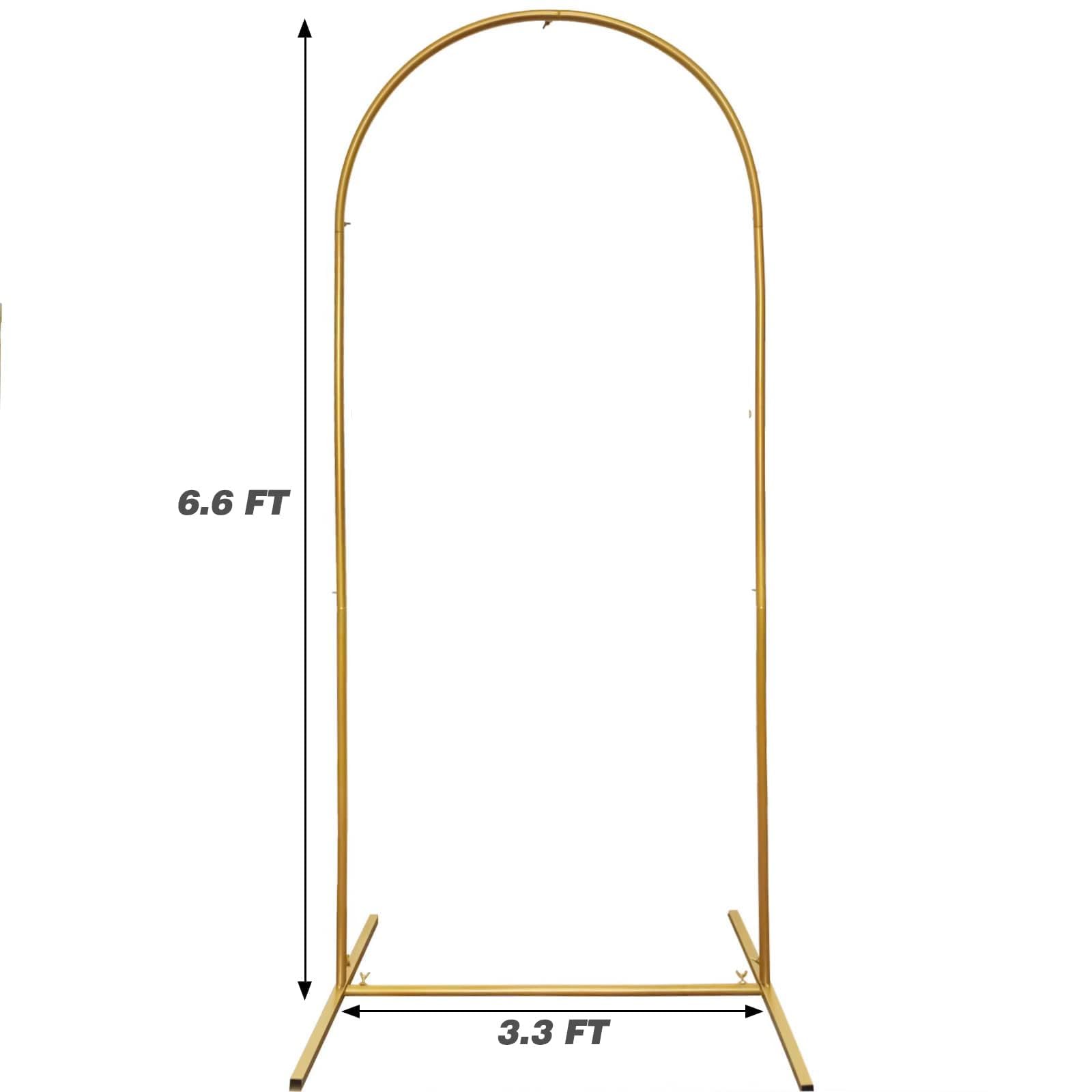 PATPROPS frame beside chair for scale demonstrating 6.6x3.3 ft size and venue fit