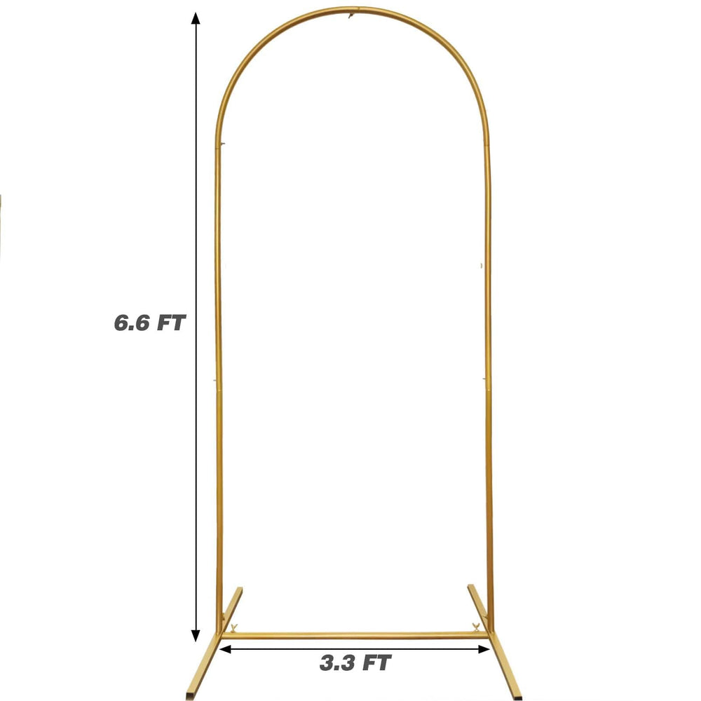 PATPROPS frame beside chair for scale demonstrating 6.6x3.3 ft size and venue fit