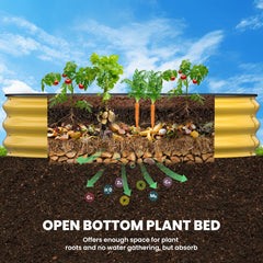 Pattiumo assembled on lawn showing scale and footprint to help plan garden layout efficiently