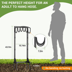 Pattiumo stand placed beside garden beds illustrating portability and lawn tidiness