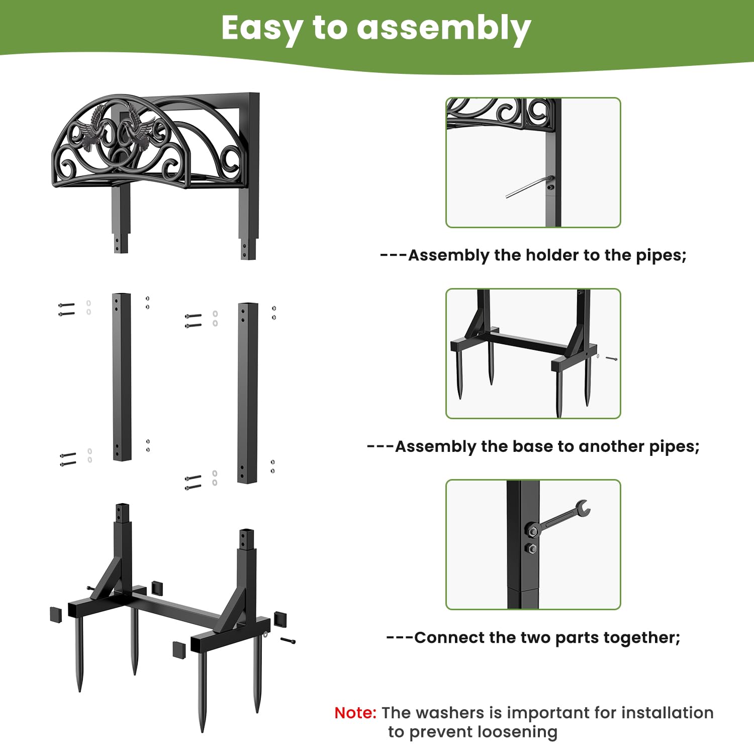 Pattiumo outdoor lifestyle on patio with holder in use for convenient watering and tidy yard