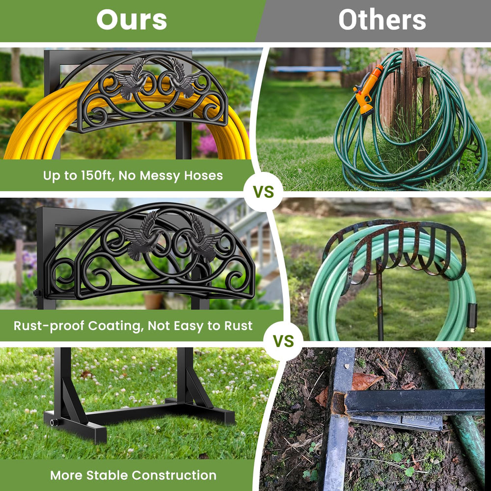 Pattiumo top loop detail showing smooth metal surface to reduce kinks and protect hose