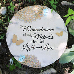 Pavilion Gift Company close-up of stone texture and debossed text, highlights durability and detail