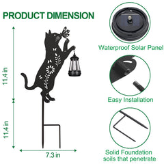 Pawatee close-up of metal cat silhouette detail highlighting durable construction benefit