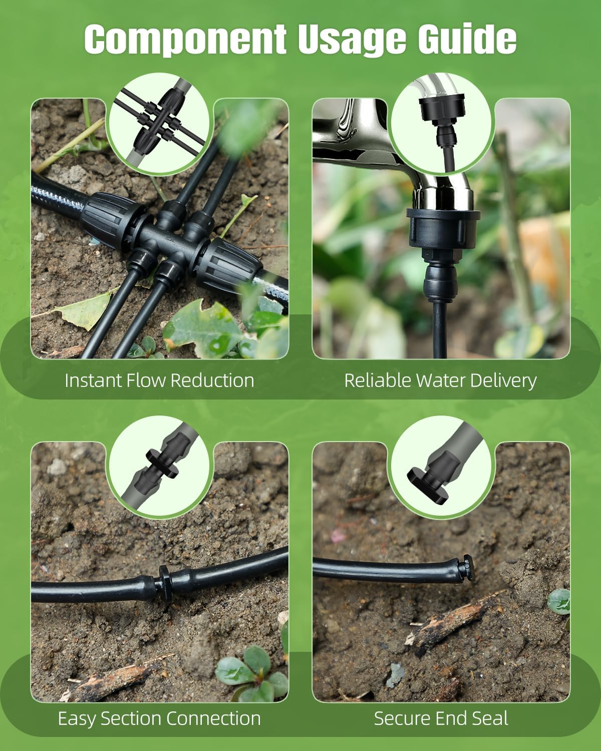 Pawfly end plug inserted into tubing to prevent leaks and finish runs