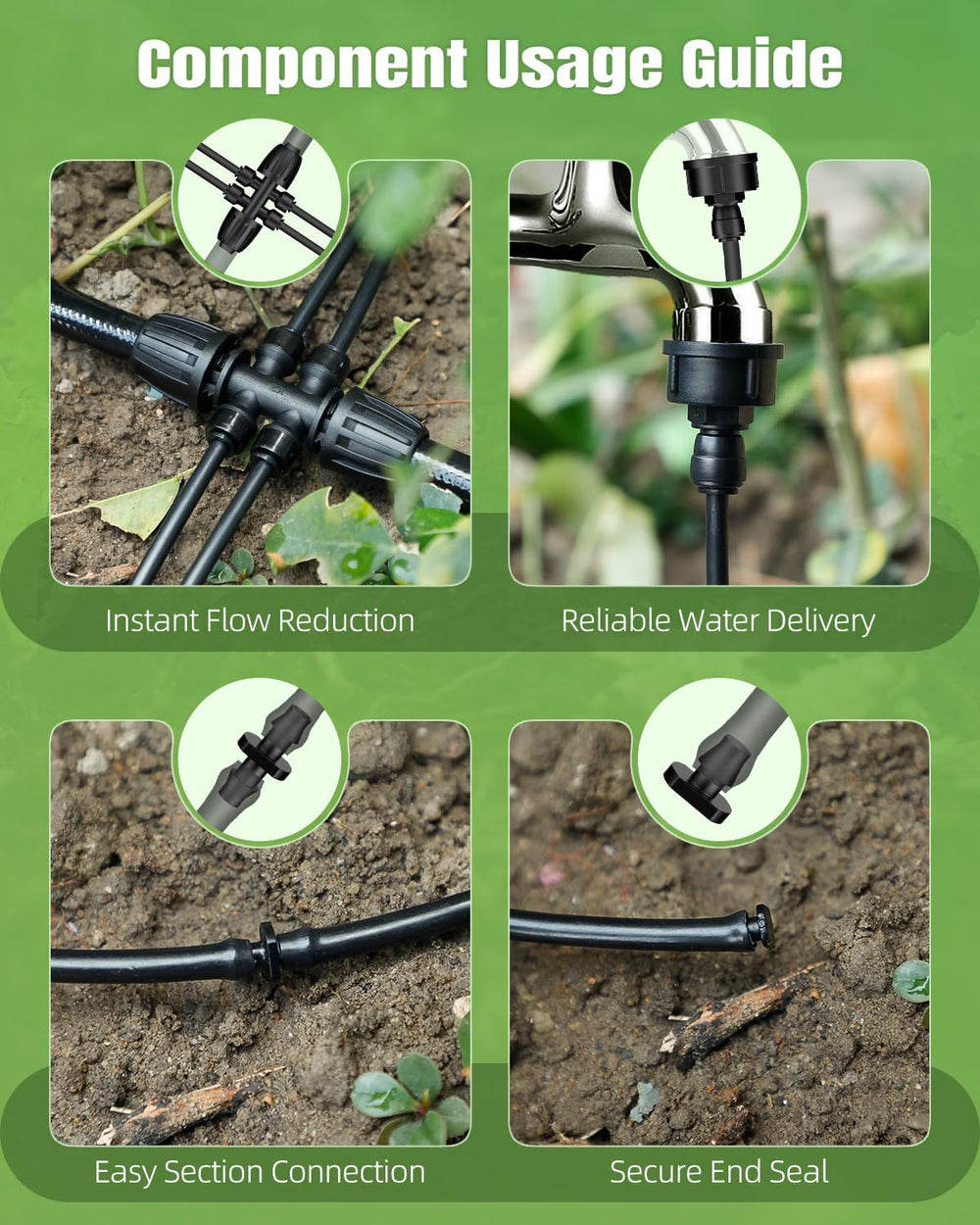 Pawfly end plug inserted into tubing to prevent leaks and finish runs