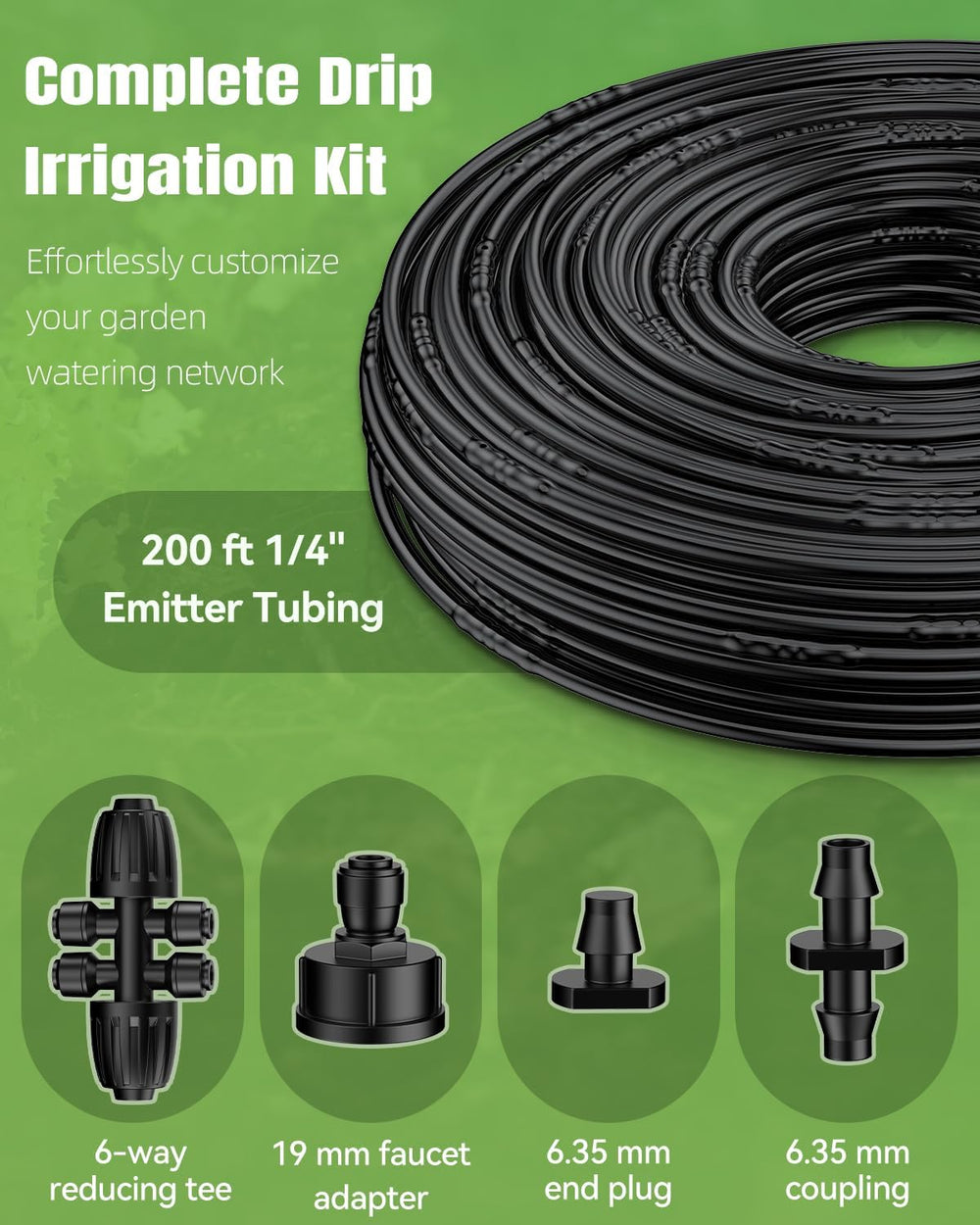 Pawfly 3/4 inch faucet adapter connected to spigot for quick setup