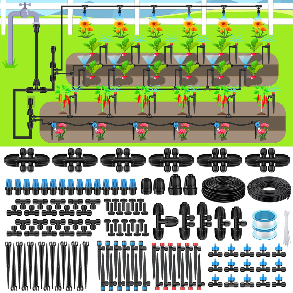 Pawfly assembled kit front packaging shows complete irrigation set and convenience