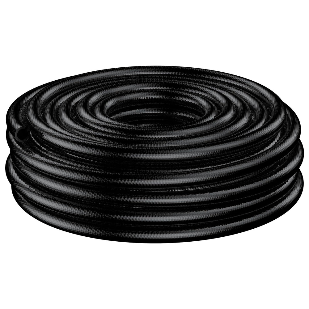Pawfly main tubing front view showing 50 ft roll and label for easy identification