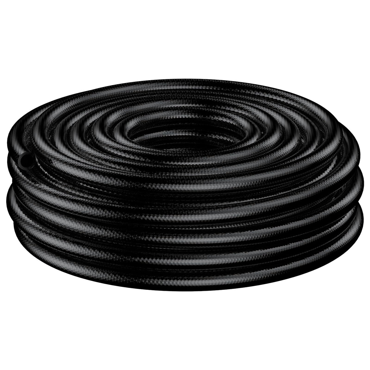 Pawfly main tubing front view showing 50 ft roll and label for easy identification