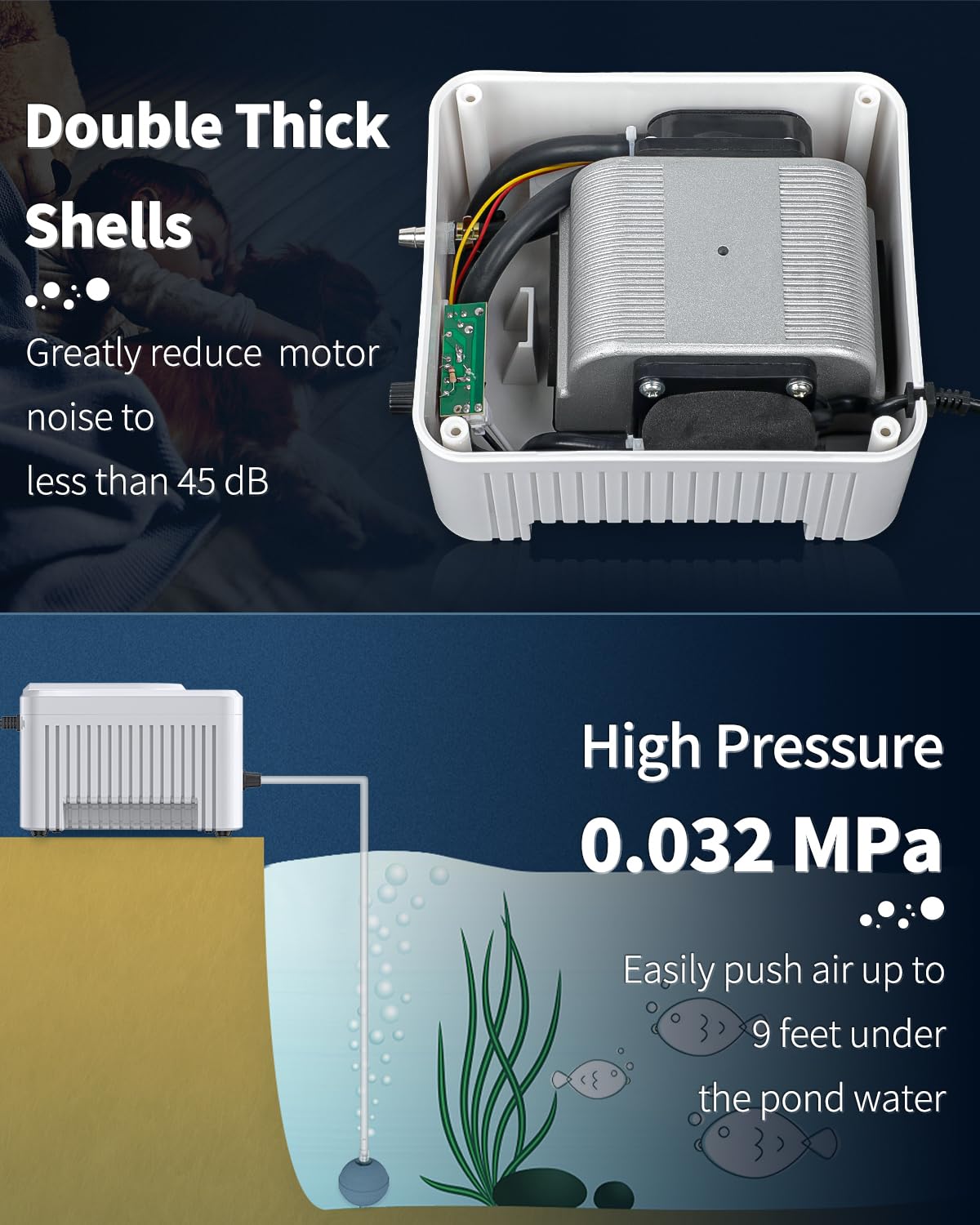 Pawfly top shell close-up highlighting thick housing for quieter operation