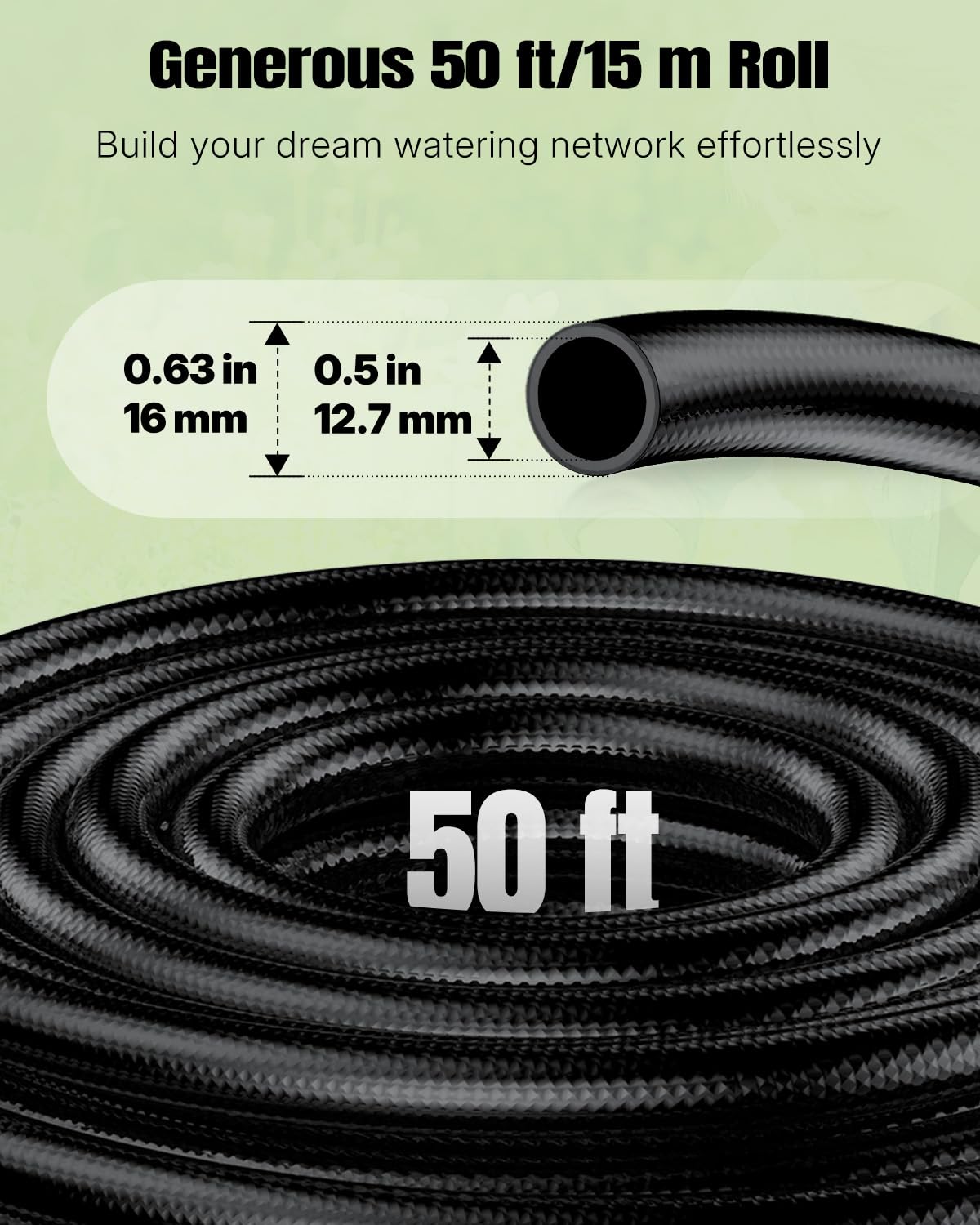 Pawfly tubing close-up of smooth PVC texture demonstrating kink resistance