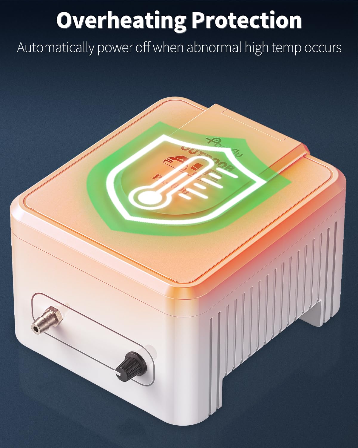 Pawfly tubing connection detail demonstrating secure fittings for reliable airflow