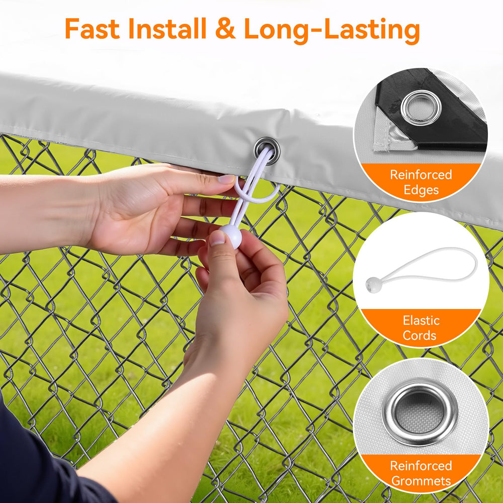 PawGiant elastic ball bungee fastening cover to frame, quick tool-free installation