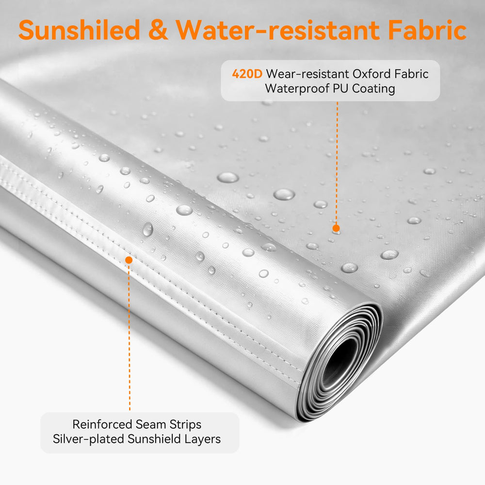 PawGiant detailed metal eyelet close-up securing tarp, strong reinforced anchoring