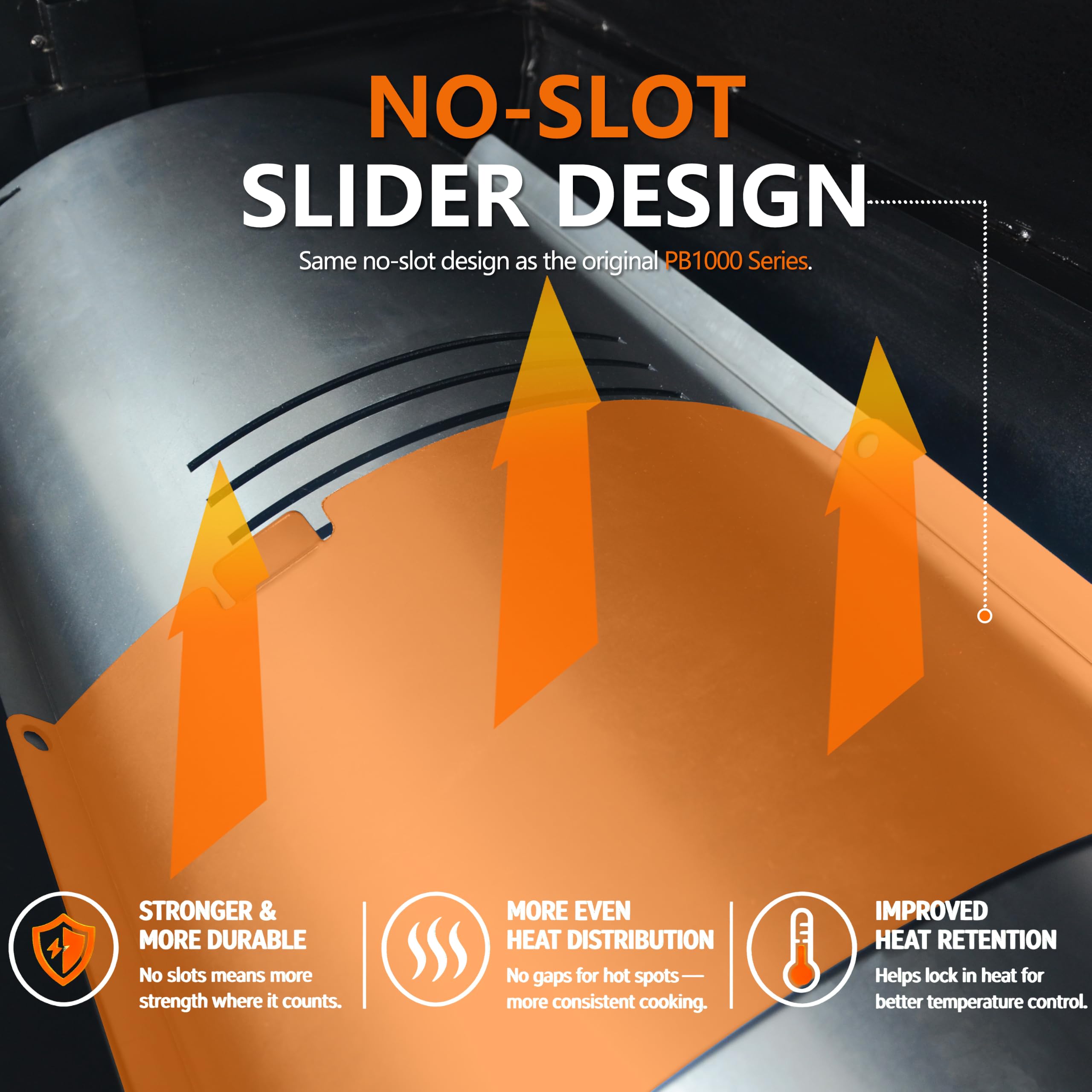 Pawsible close-up of heavy-duty steel texture for durability benefit