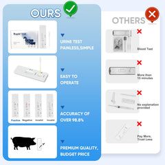 PawsXfun test being used on a sow in a pen demonstrating portable testing