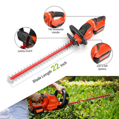 PAXCESS close-up of dual-action 22-inch blade for cleaner cuts