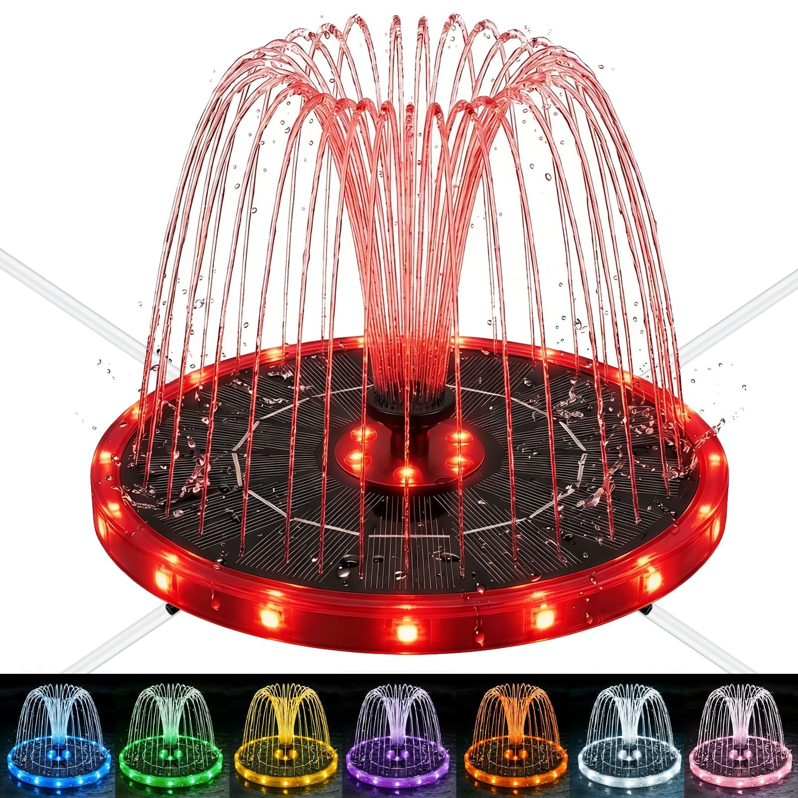 Paxverra front view with spray showing steady water movement and aesthetic appeal