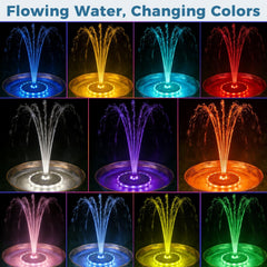 Paxverra color-changing LEDs lit at dusk creating ambient outdoor lighting