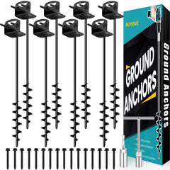 payivsve front packaging showing 8 anchors and accessories, durable kit benefit