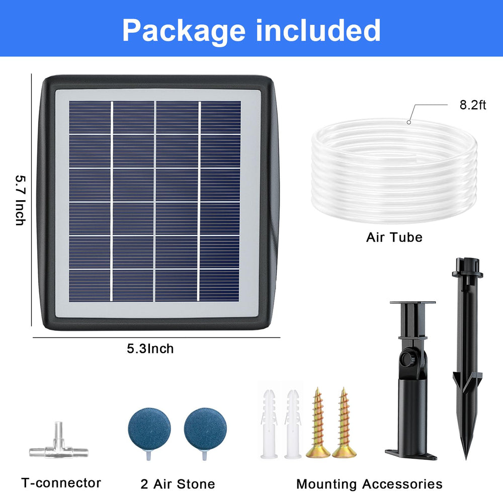 PChero included mounting accessories arranged for quick installation
