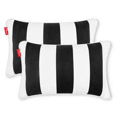 Pcinfuns front view of pair showing black white pattern and neat finish