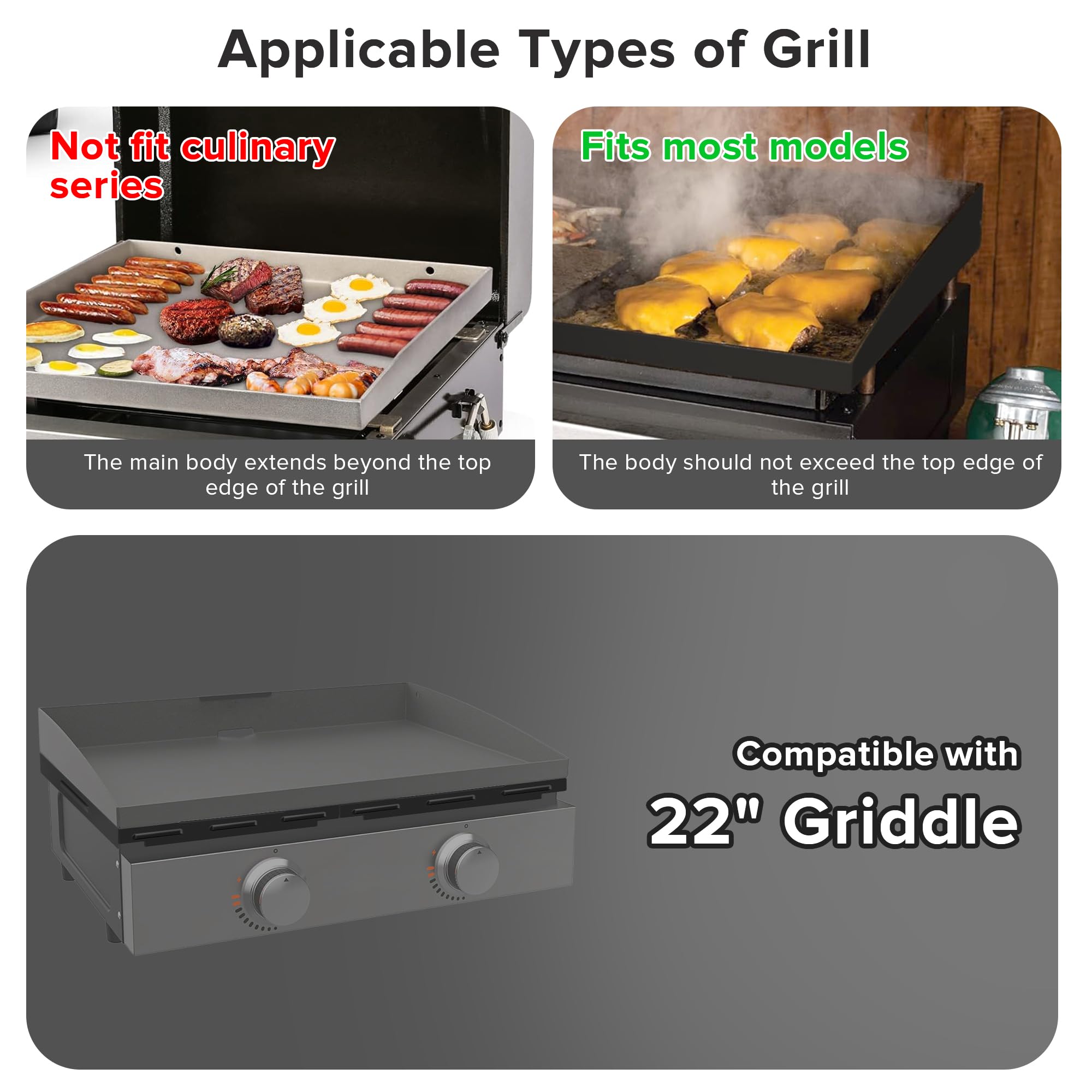 PCLHCGJJ outdoor griddle with wind guards in backyard improving cooking consistency