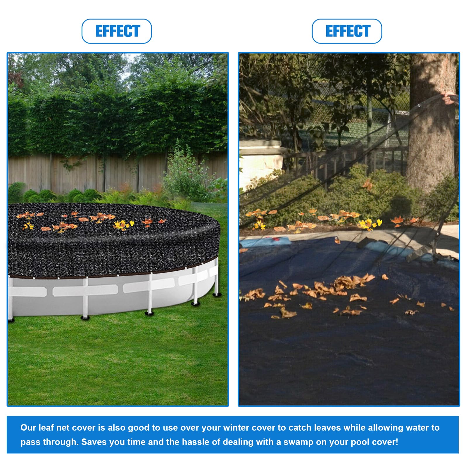 pdpdoc cover overlap fitted over pool top rail demonstrating proper fit