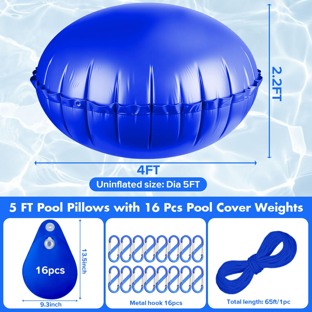 pdpdoc 16 water weight bags array securing cover perimeter for stability