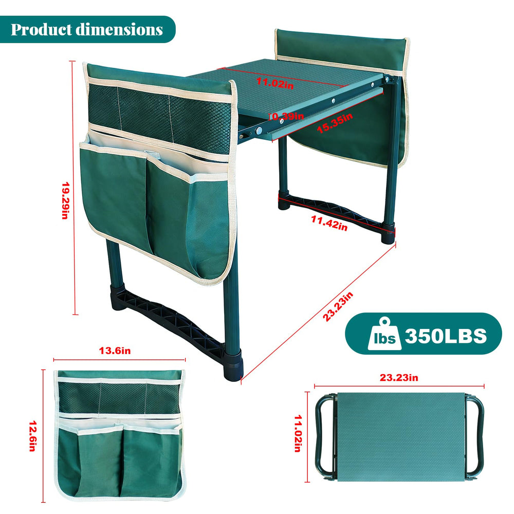 PEAKCLOUDS gardener sitting on seat demonstrating stable support and relaxed posture