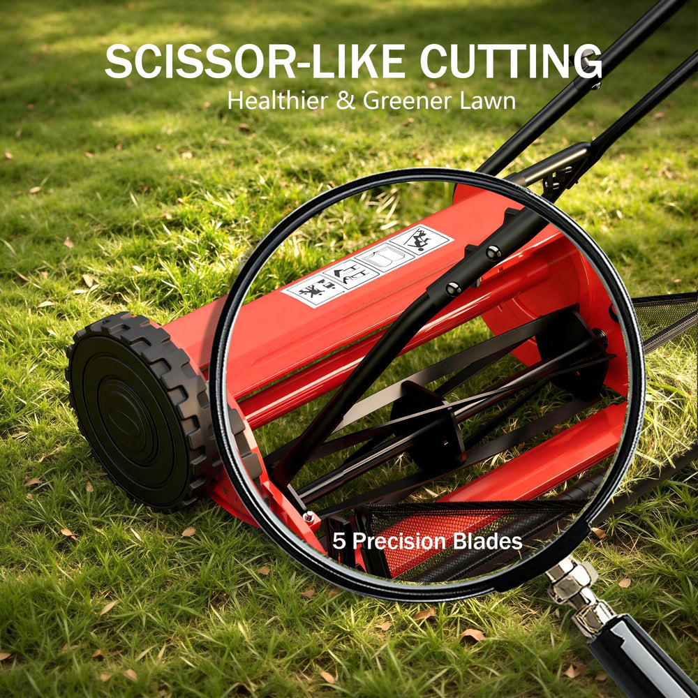 PeakPursuit soft-grip handle detail delivering comfortable control during mowing