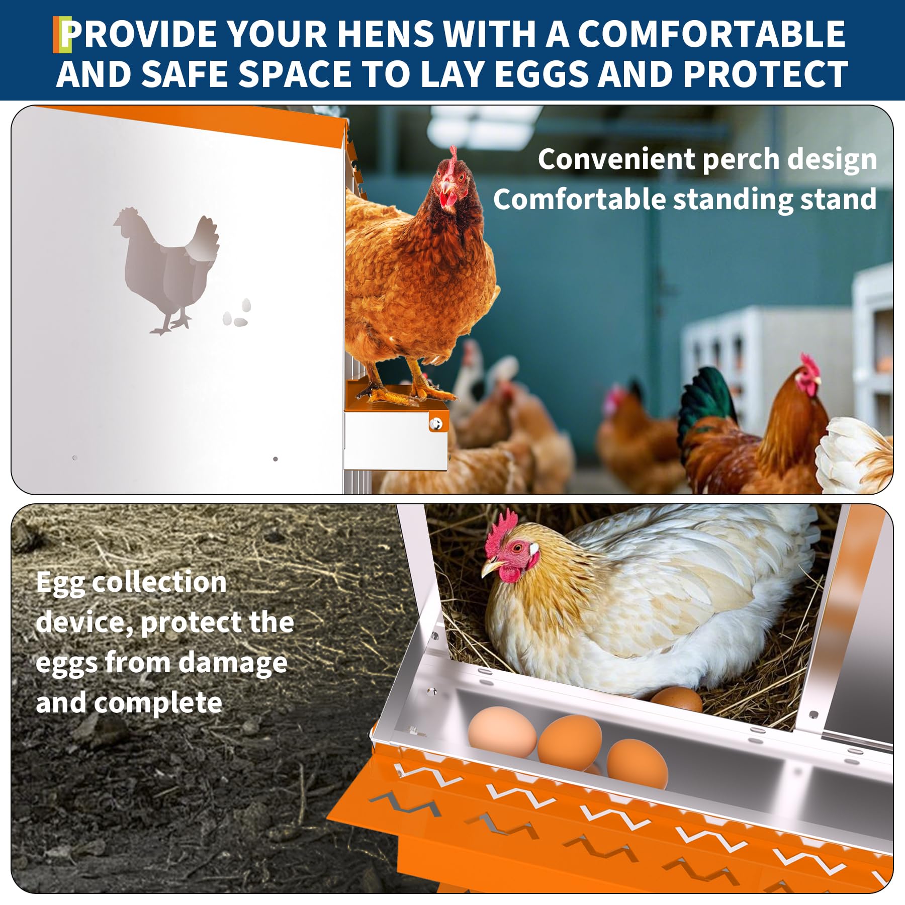 PeakPursuit removable tray detail for fast egg collection and easier cleaning