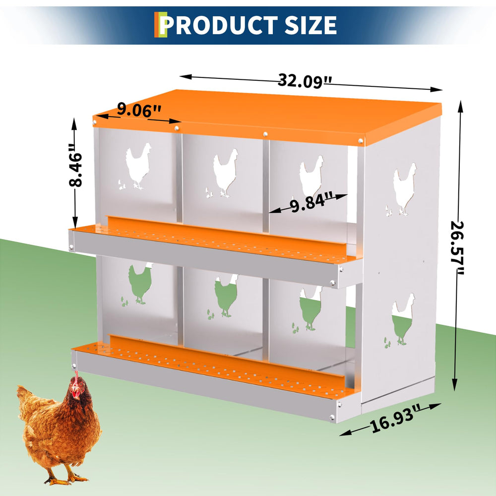 PeakPursuit scale comparison with chickens demonstrating correct size and easy access
