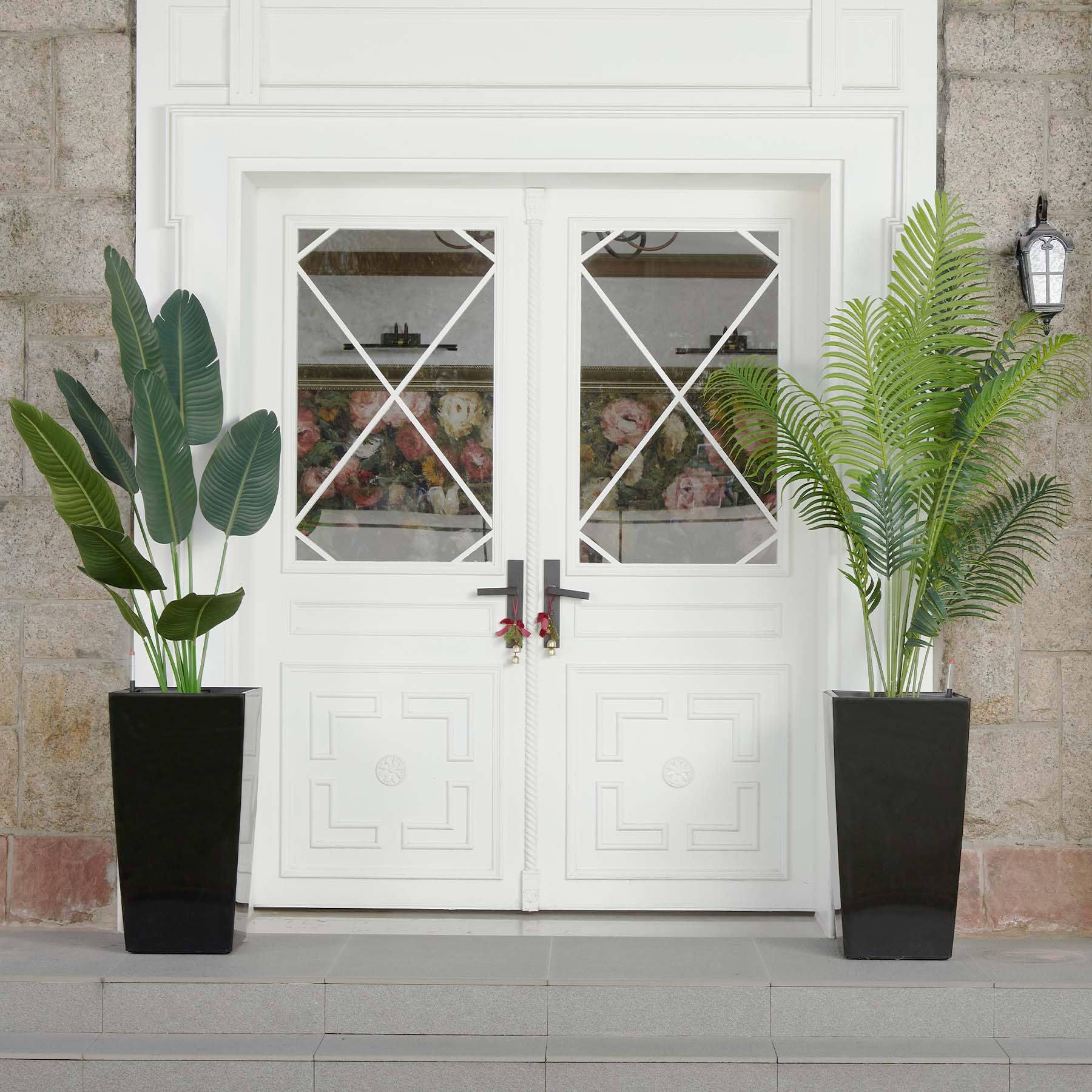 PeakPursuit size comparison next to chair showing 30-inch height for tall plants