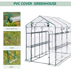 PeakPursuit shelves loaded with pots demonstrating space-saving organization