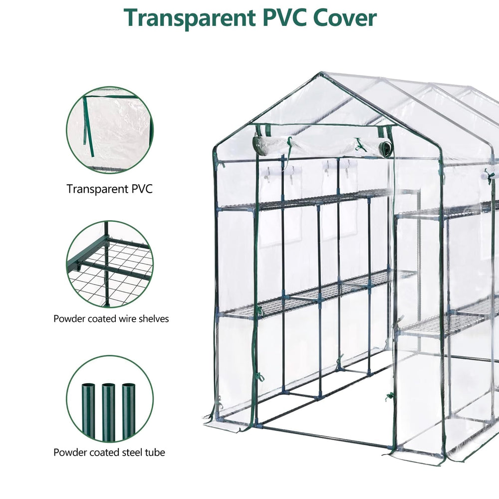 PeakPursuit beside person for scale showing compact walk-in capacity
