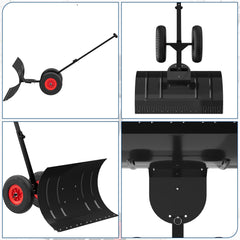 PeakPursuit textured 10-inch rubber wheels providing better traction and stable pushing