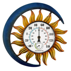 pearlstar front view sun thermometer showing clear dial and dual-scale benefit