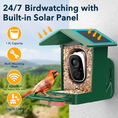PeckCam side profile with hanging hook, shows weatherproof design benefit
