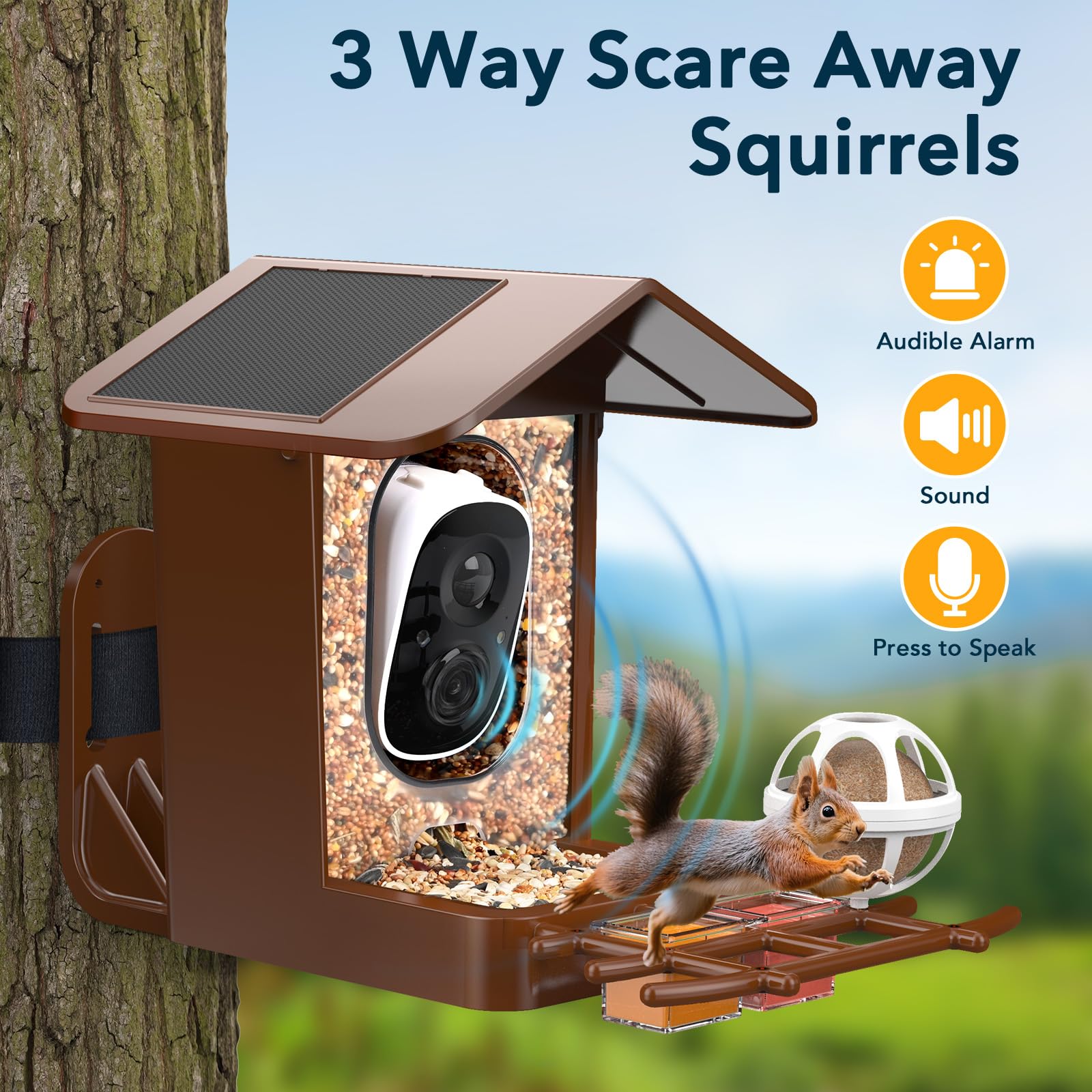 PeckCam weatherproof label and ABS material demonstrating outdoor durability