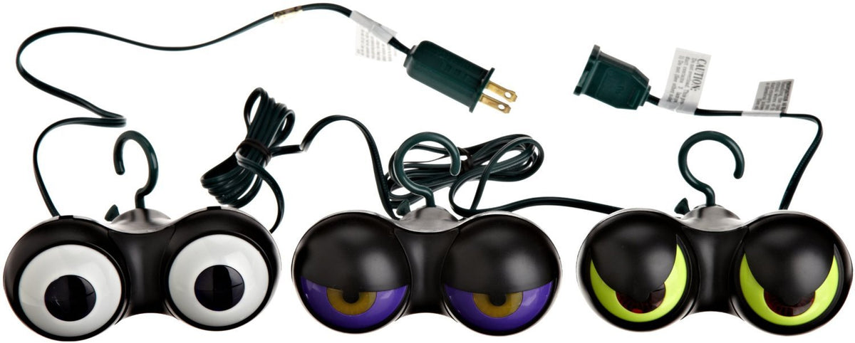 Peep n' Peepers front packaging showing three flashing eyes and 6ft string — instant spooky impact