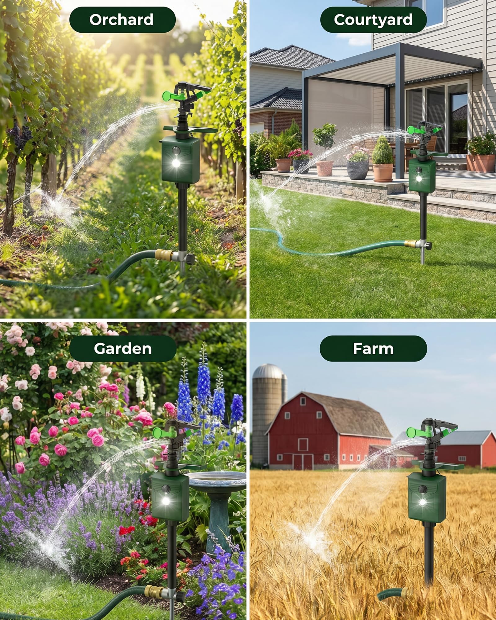 Peepst beside garden hose to show scale and quick-connect fitting benefit