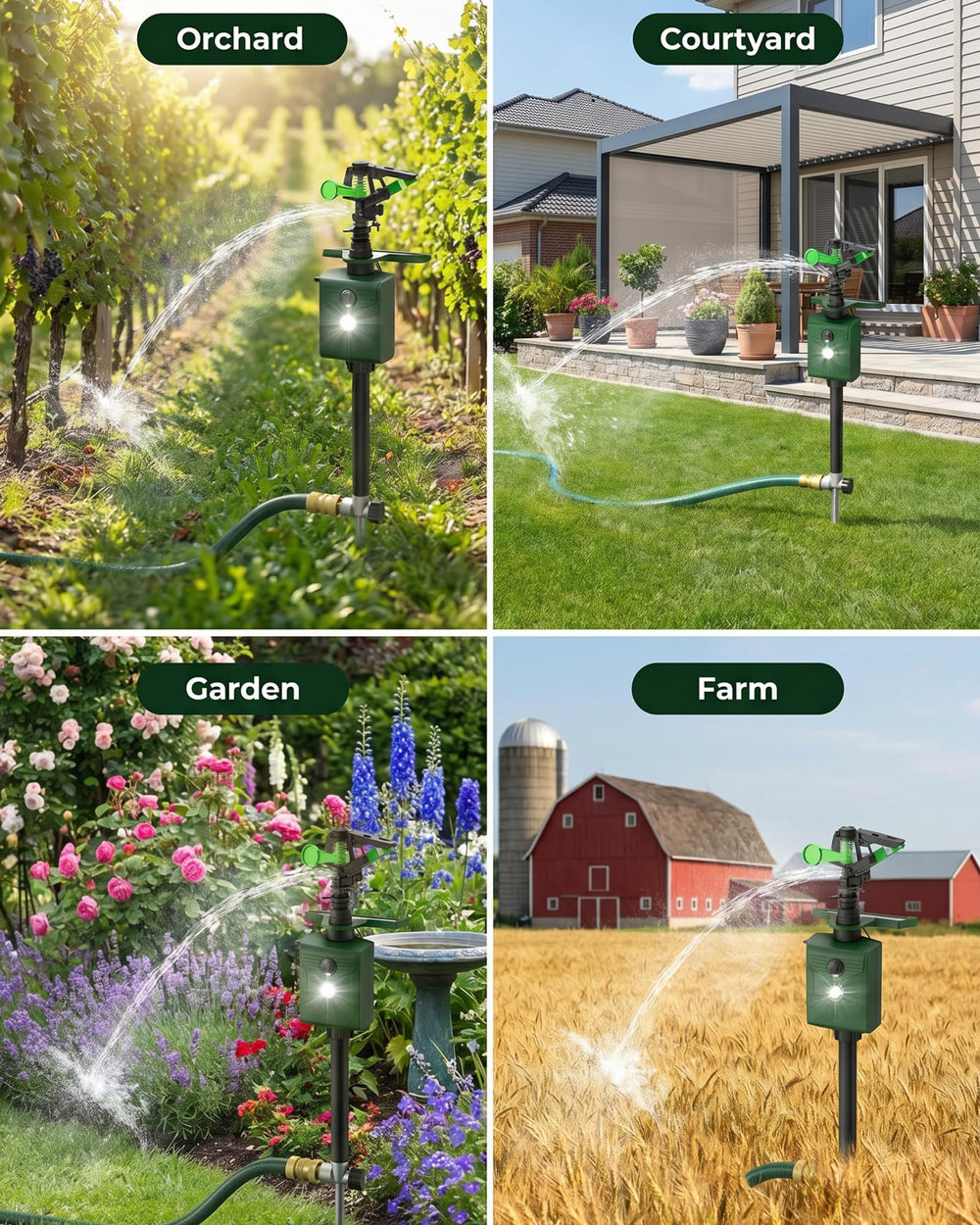 Peepst beside garden hose to show scale and quick-connect fitting benefit