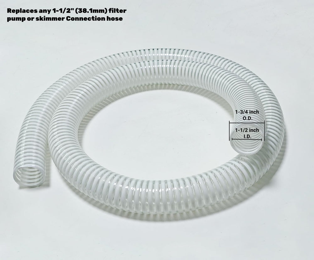 PEISONGFEI hose with clamps attached demonstrating leak-resistant secure connection